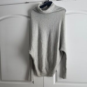 All Saints Light Gray Cowl Neck Sweater